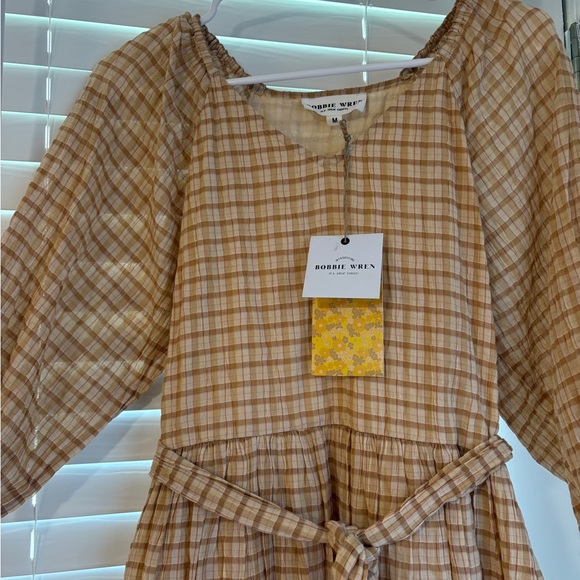 Brand New- Plaid Midi Dress - Picture 2 of 4